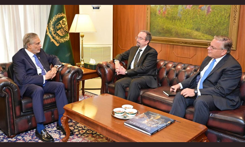 US Under Secretary of State calls on Ishaq Dar