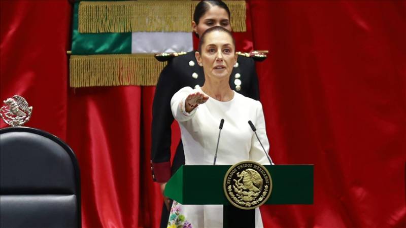 Claudia Sheinbaum sworn in as Mexico's 1st female president