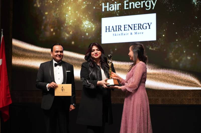 Ayesha Sohaib wins prestigious Burj award, bringing global recognition to Hair Energy