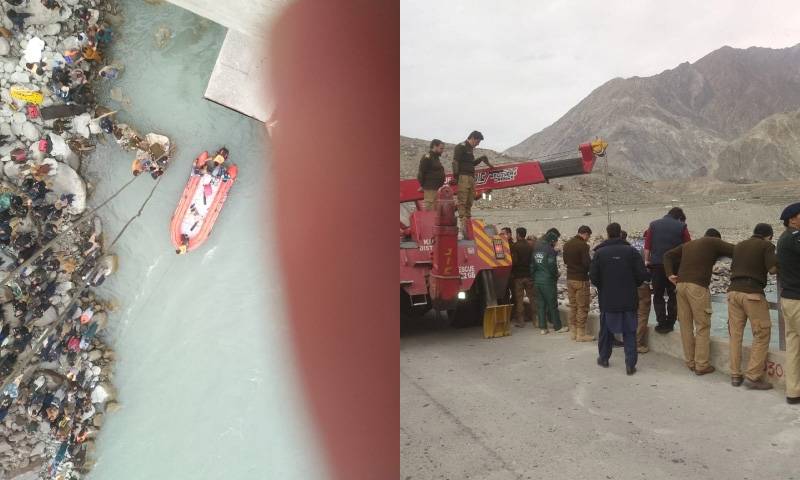 Coaster plunges into Indus river, leaving 7 dead, 17 missing