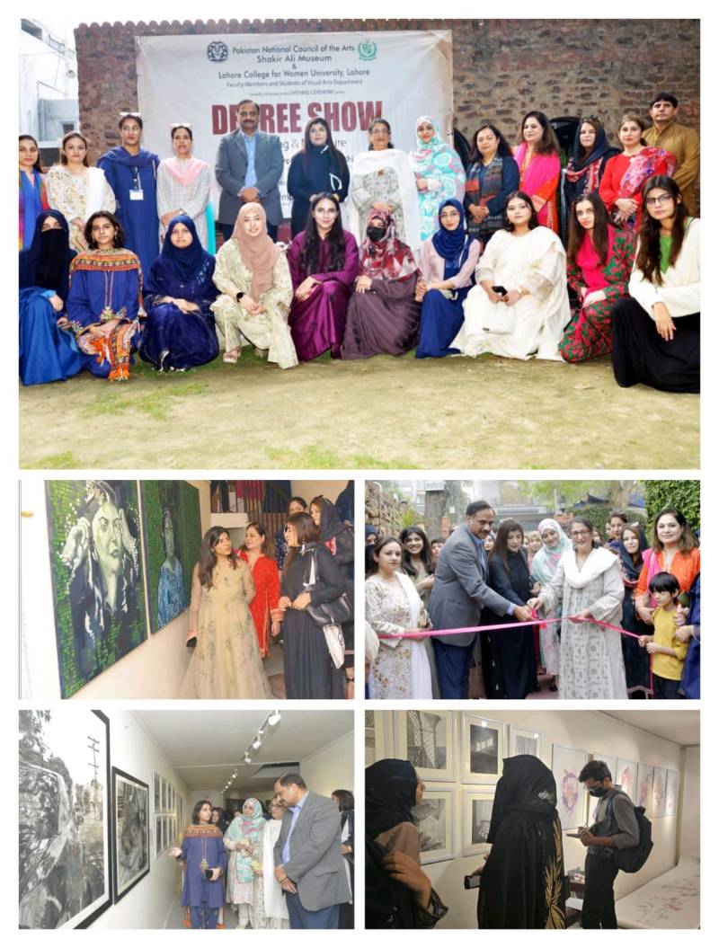 LCWU students’ artwork featured at painting exhibition in Lahore