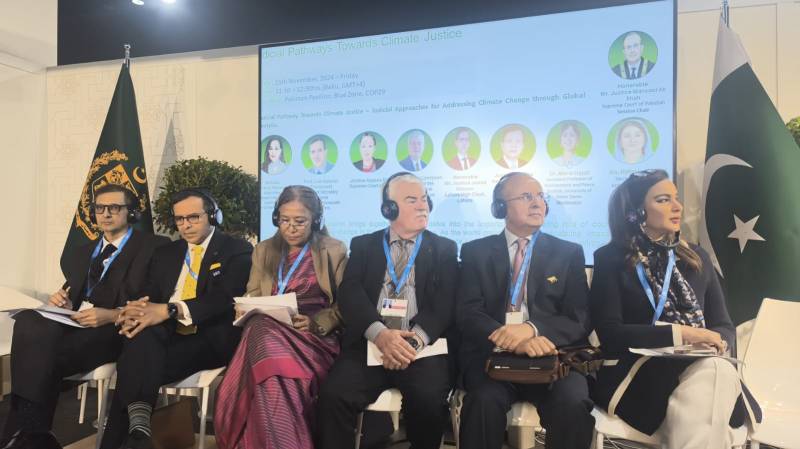 Pakistan’s judiciary champions climate justice at COP29 in Baku