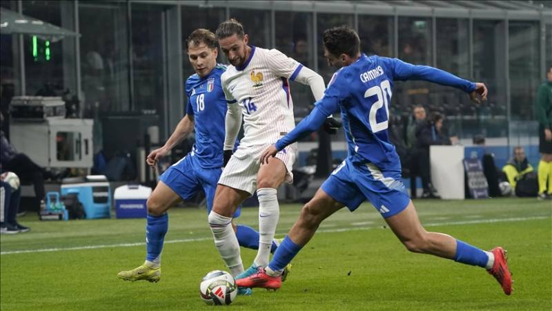 France upset Italy 3-1 as Adrien Rabiot scores twice