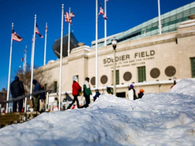 Soldier Field prior to the game between the Chicago Bears