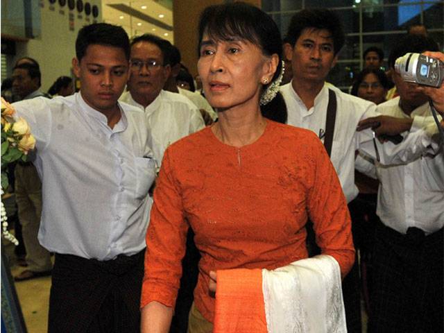 Suu Kyi’s first trip out of Burma in 24 years