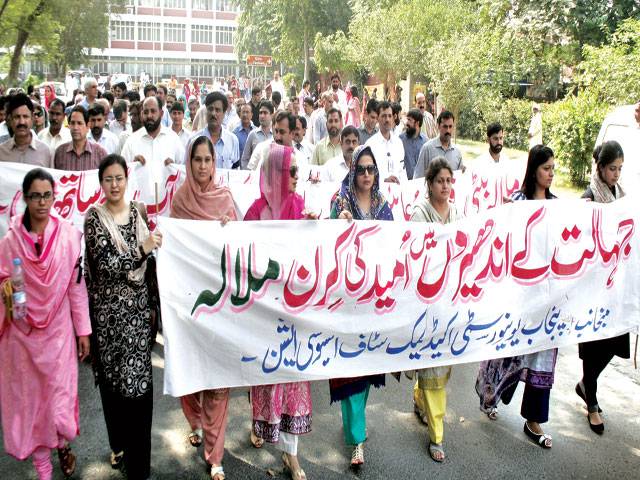 Students express solidarity with Malala