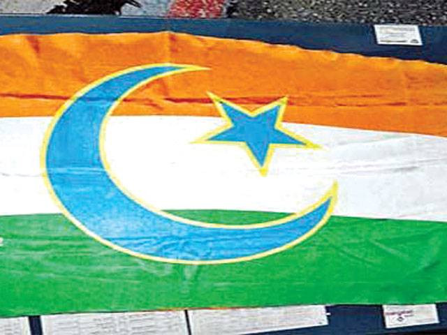 Man arrested for Pakistani crescent on Indian flag