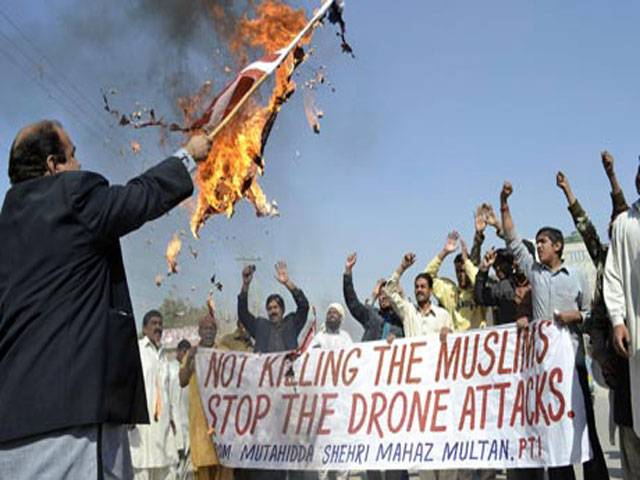 Pakistanis’ message to US: Drones must stop