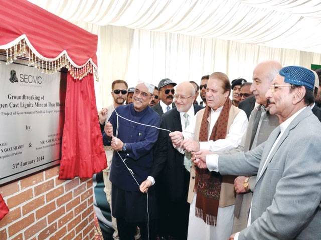 Nawaz, Zardari launch Thar Coal power project