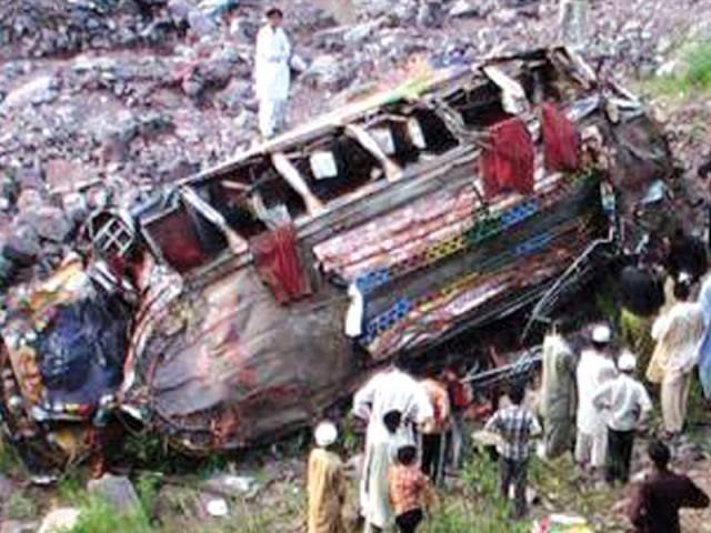 18 dead in AJK bus crash