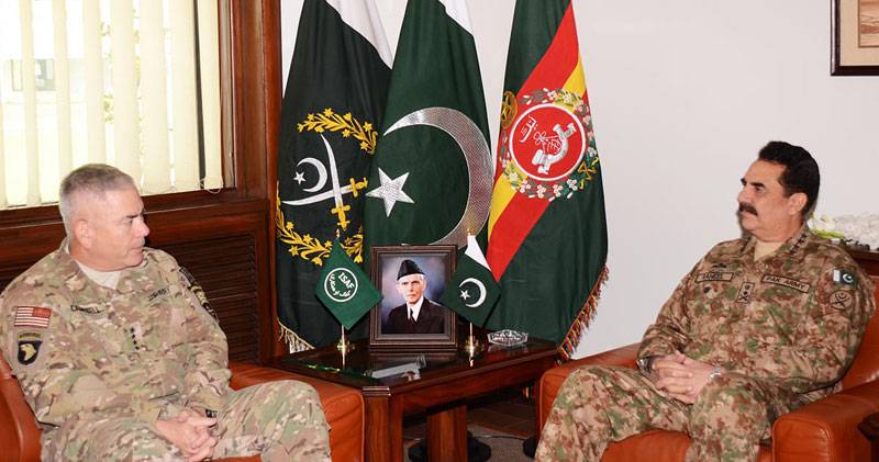 ISAF commander meets General Raheel 