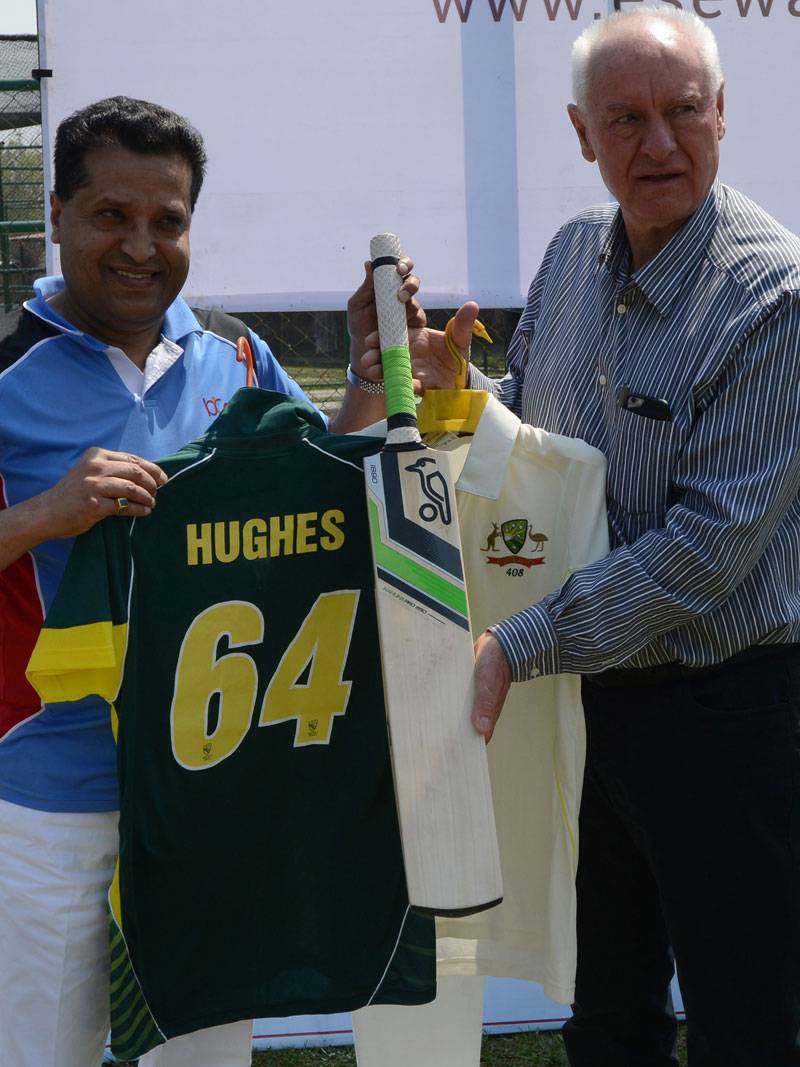 Hughes' bat and jersey to be carried on top of Mount Everest