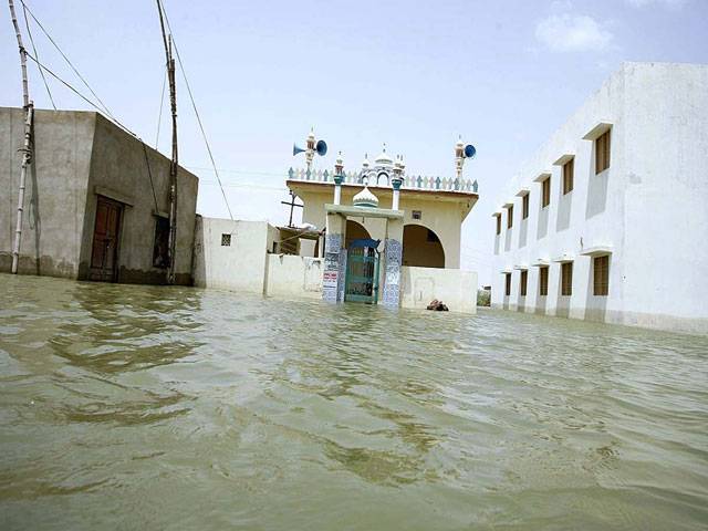 Flood hit area of Khanpur Village