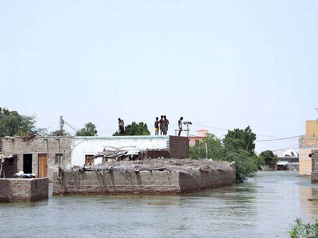 Flood hit area of Khanpur Village