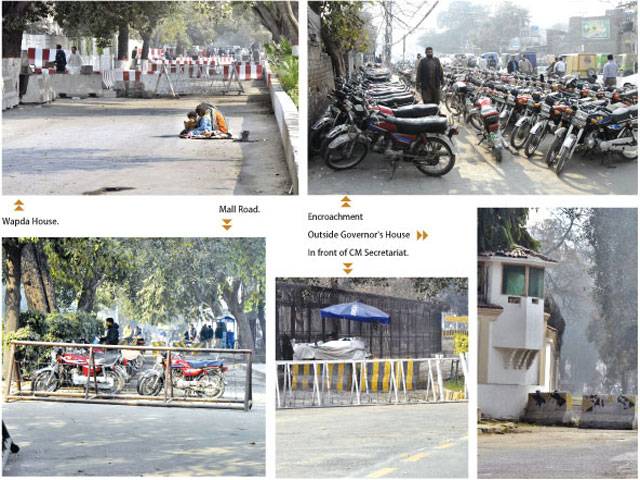 Barricades for pedestrians 