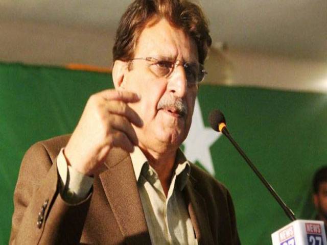 AJK PM flies to LoC to boost people’s morale