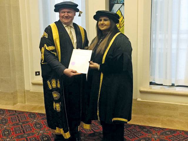 Khadija Mushtaq awarded honorary doctorate degree