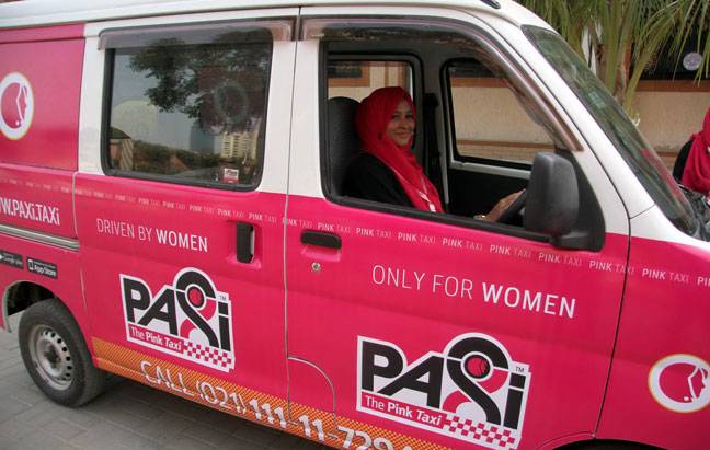 Αποτέλεσμα εικόνας για pink taxi pakistan