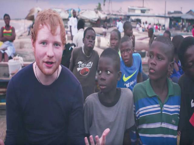 Ed Sheeran rescues homeless Liberian boys