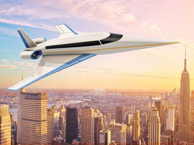 Supersonic jet takes to skies in first test flight