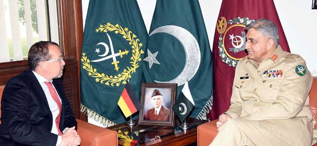 German ambassador calls on COAS in Rawalpindi