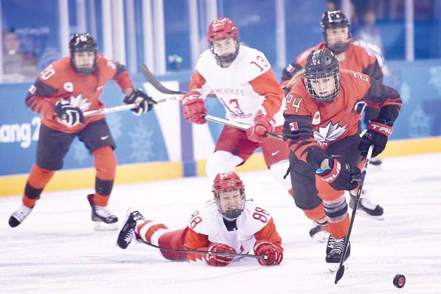 Canada women stretch Olympic hockey streak to 21 games