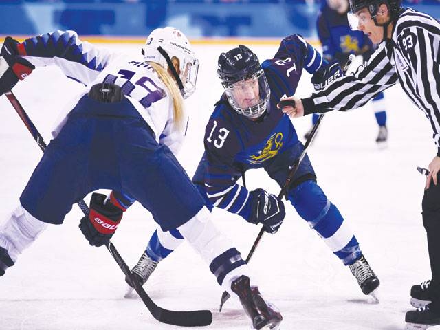 Valila oldest Olympic hockey woman at 44