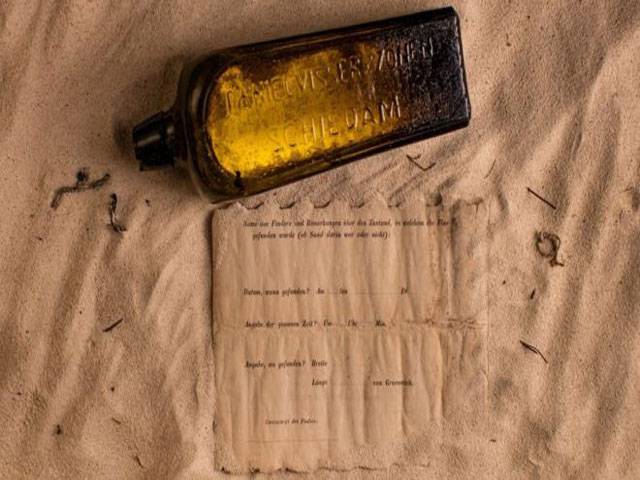 Oldest message in a bottle found 