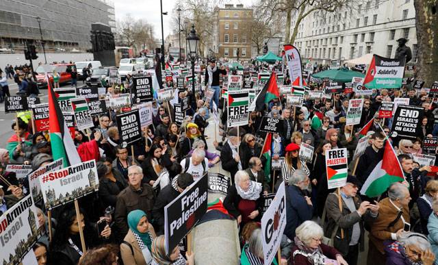 Protest in support of Palestinians