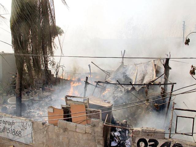 Girl burnt alive in shanty fire