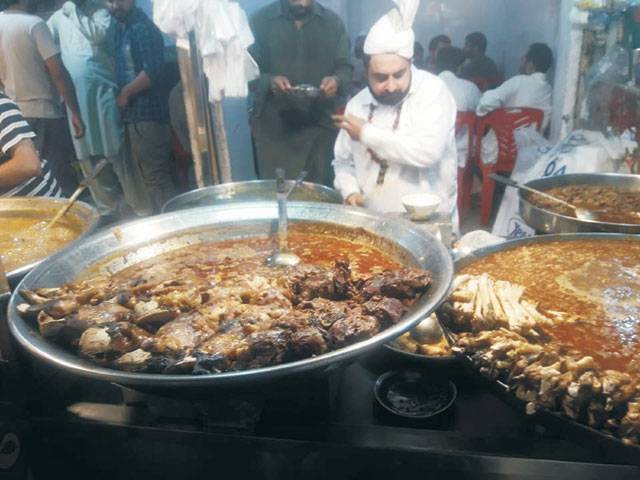 The traditional food street 