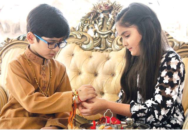 Hindus celebrate Raksha Bandhan 