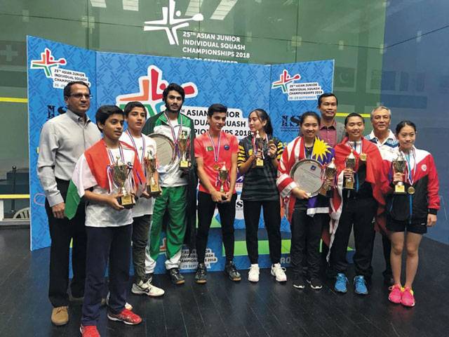 Pakistan win three golds, one silver in Asian Junior Squash 