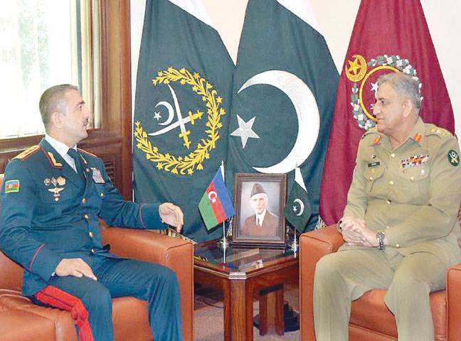 COAS, Azeri general discuss regional peace