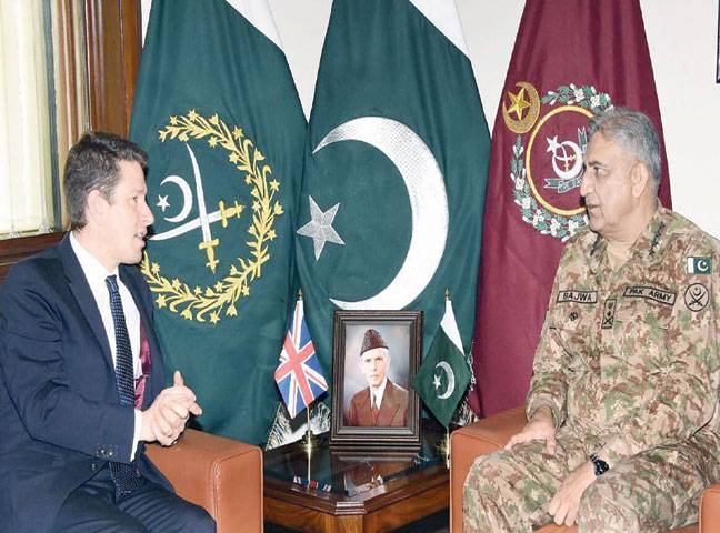 COAS, UK adviser discuss security cooperation