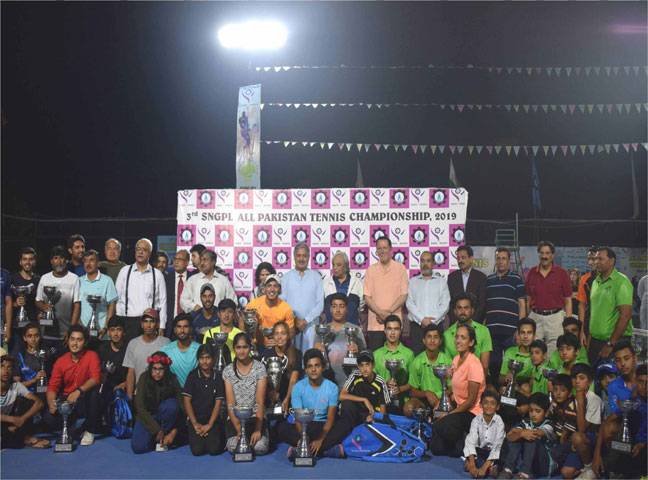 Abid, Sara win SNGPL All-Pakistan Tennis Championship titles