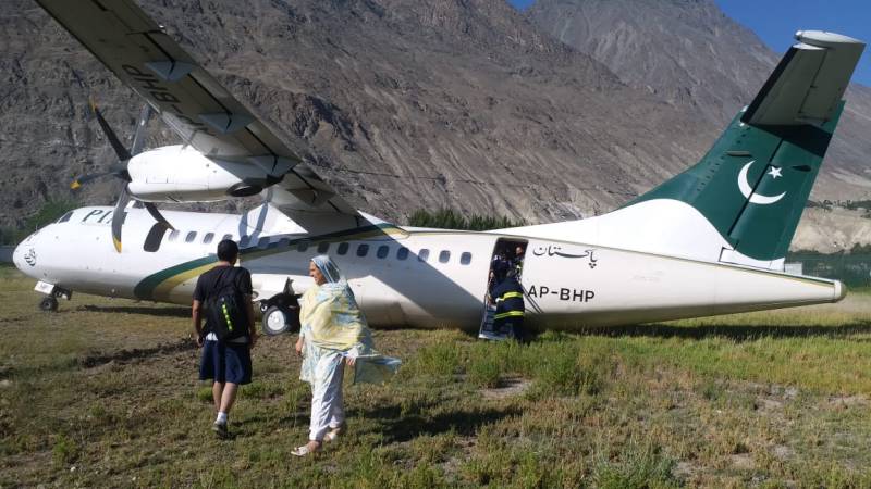 Gilgit airport shut as PIA plane skids off runway 