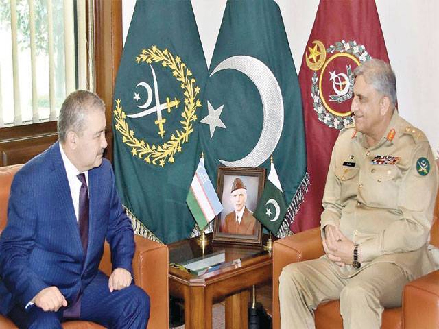 COAS, Uzbek general discuss defence co-op