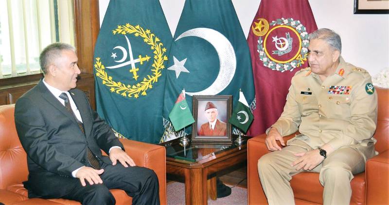 COAS, Turkmen envoy discuss TAPI pipeline