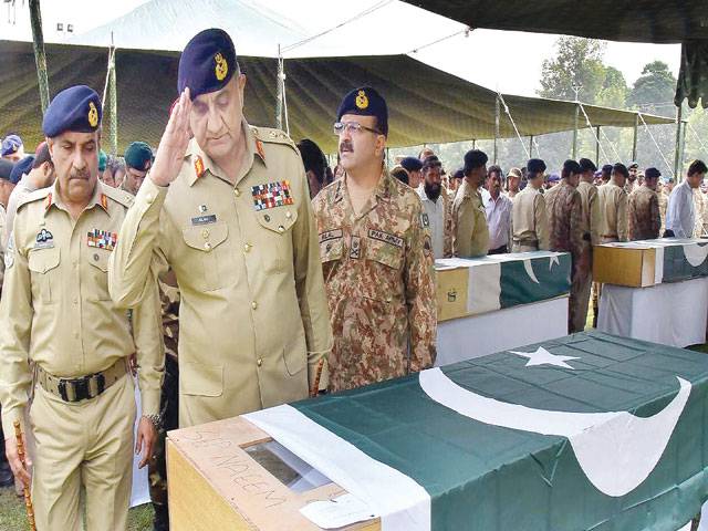 COAS attends funeral of Babusar martyrs