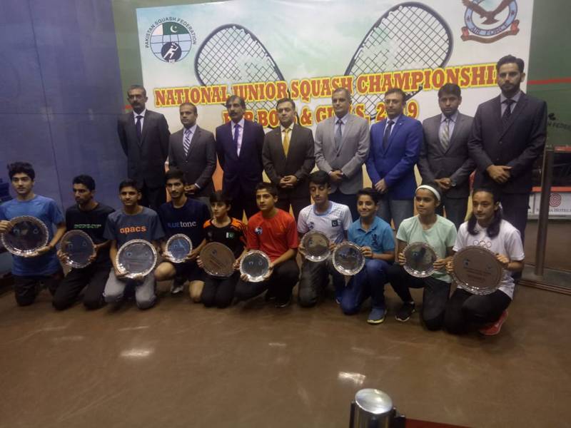 Zeeshan, Asad, Komal win Jr Squash titles