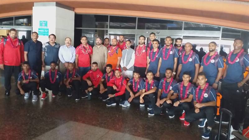 Oman hockey team arrives to play four test match series