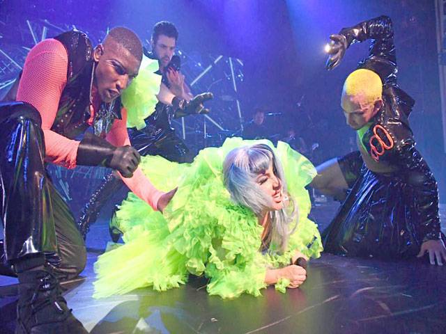 Lady Gaga And Fan Plummet Off Stage In Las Vegas