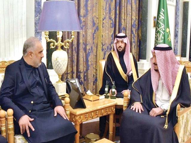 Asad Qaiser calls on Saudi King