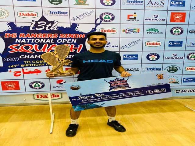 Tayyab clinches DG Rangers Sindh Squash title