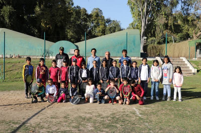 Bilal, Faizan in SICAS Tennis final