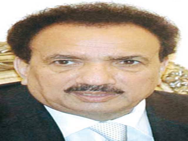 Rehman Malik appeals people to avoid congregational prayers