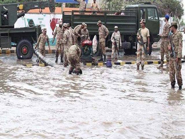 Pakistan Army launches rescue operations in rain-hit Dadu district