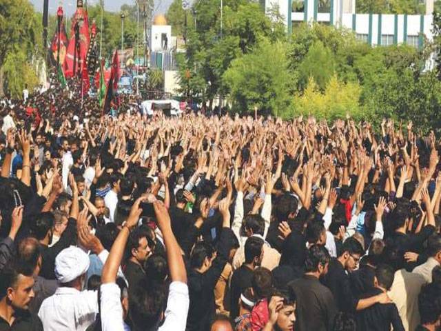 7th Muharram procession held in Quetta amid tight security