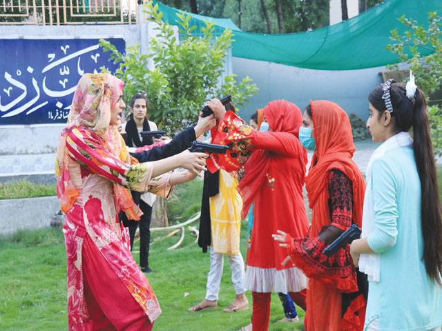 Young girls start learning karate techniques for ‘self defence’